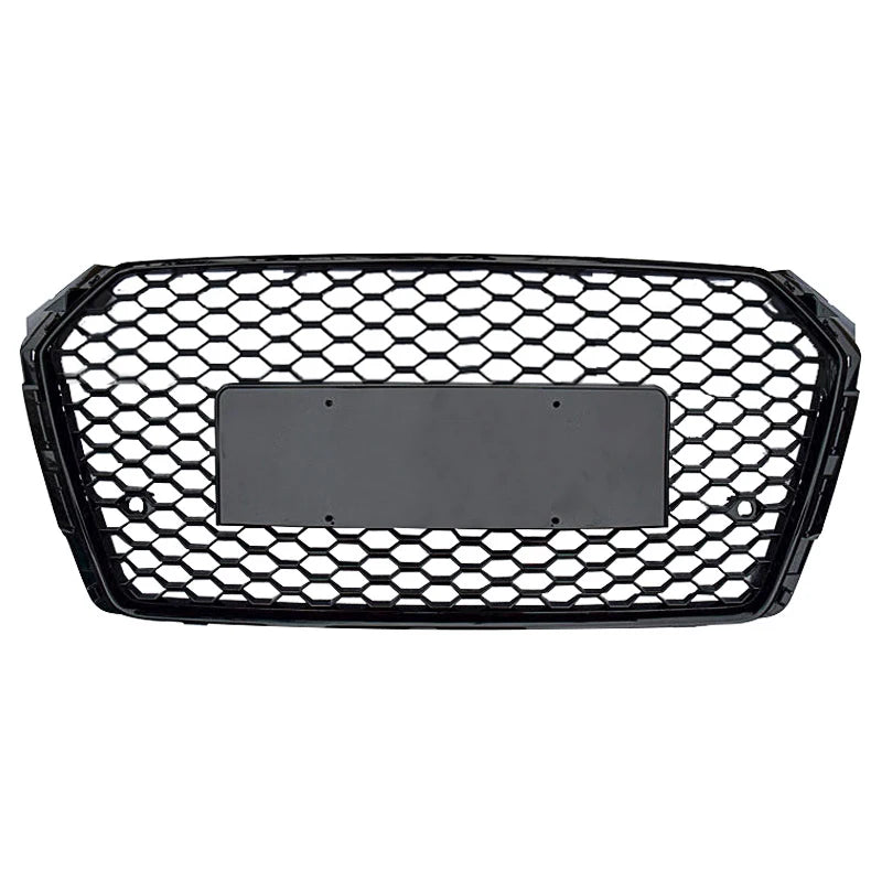 RS Style Honeycomb Grille Gloss Black For Audi A4 & S4 B9 2017-2019
