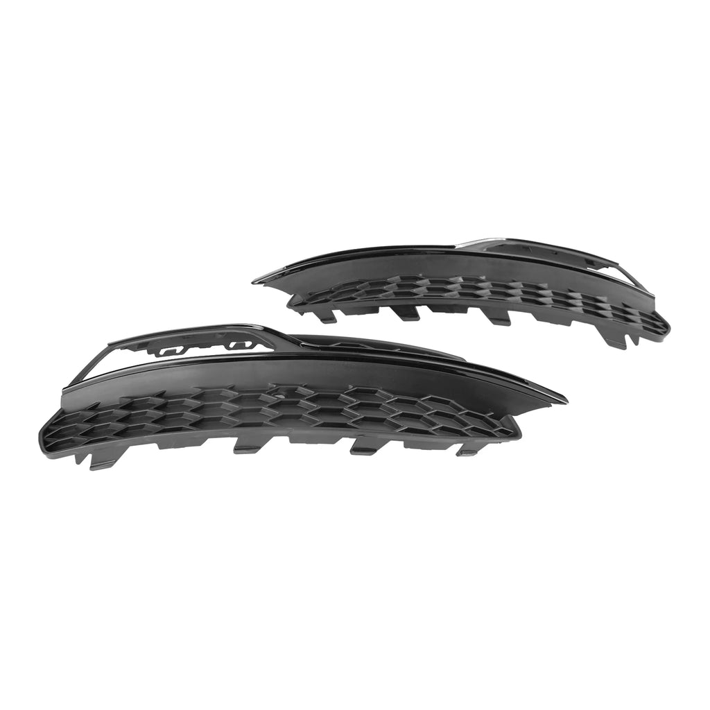 Side profile view of Audi A3 S-Line/S3 8V honeycomb fog light grille pair
