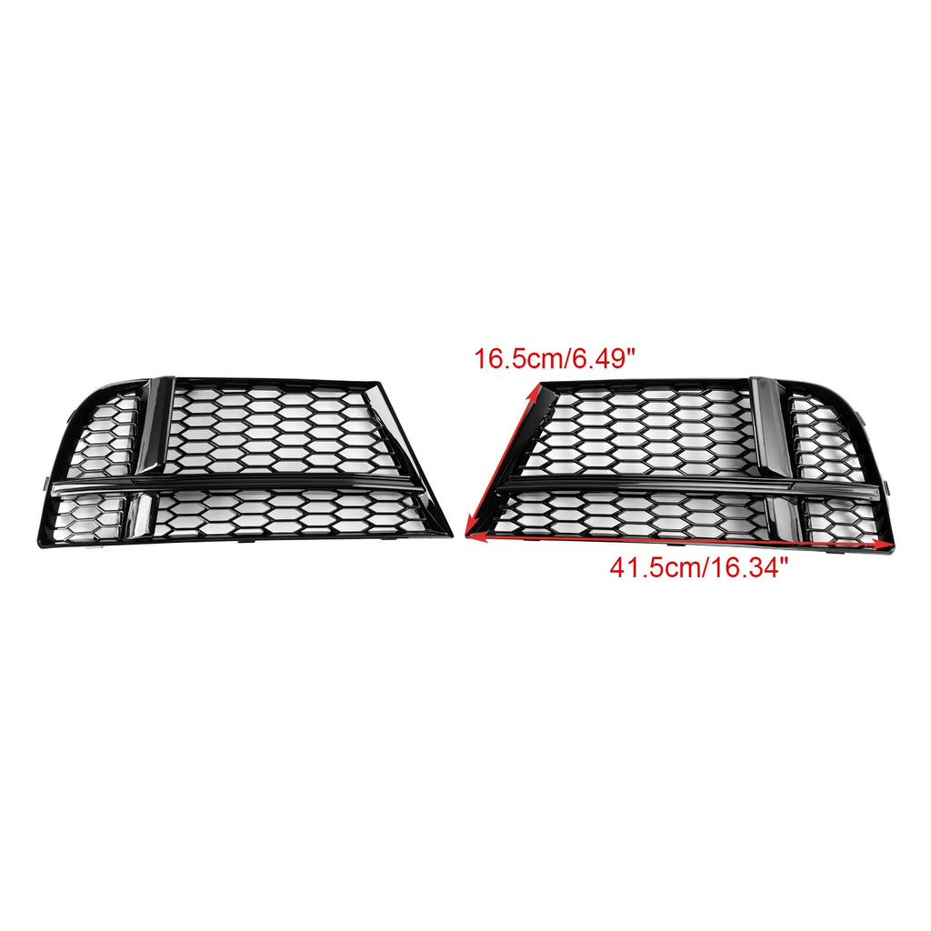Dimension measurements for Audi A3/S3 8V honeycomb fog light grille, 41.5cm width