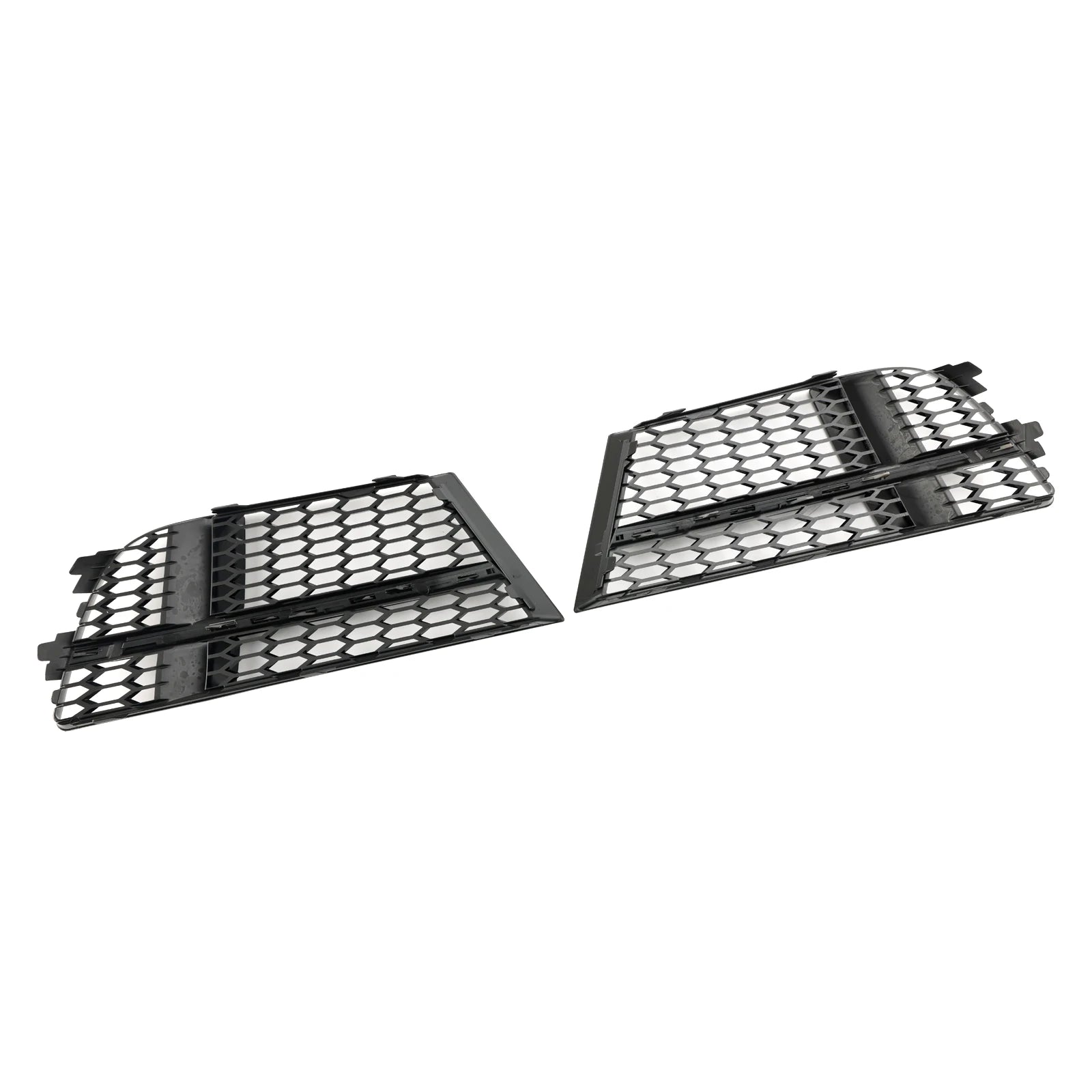 Underside view of Audi A3/S3 8V fog light grille showing mounting tabs