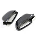 Pair of carbon fiber side mirror replacement covers for Audi A4 B8 2008-2009