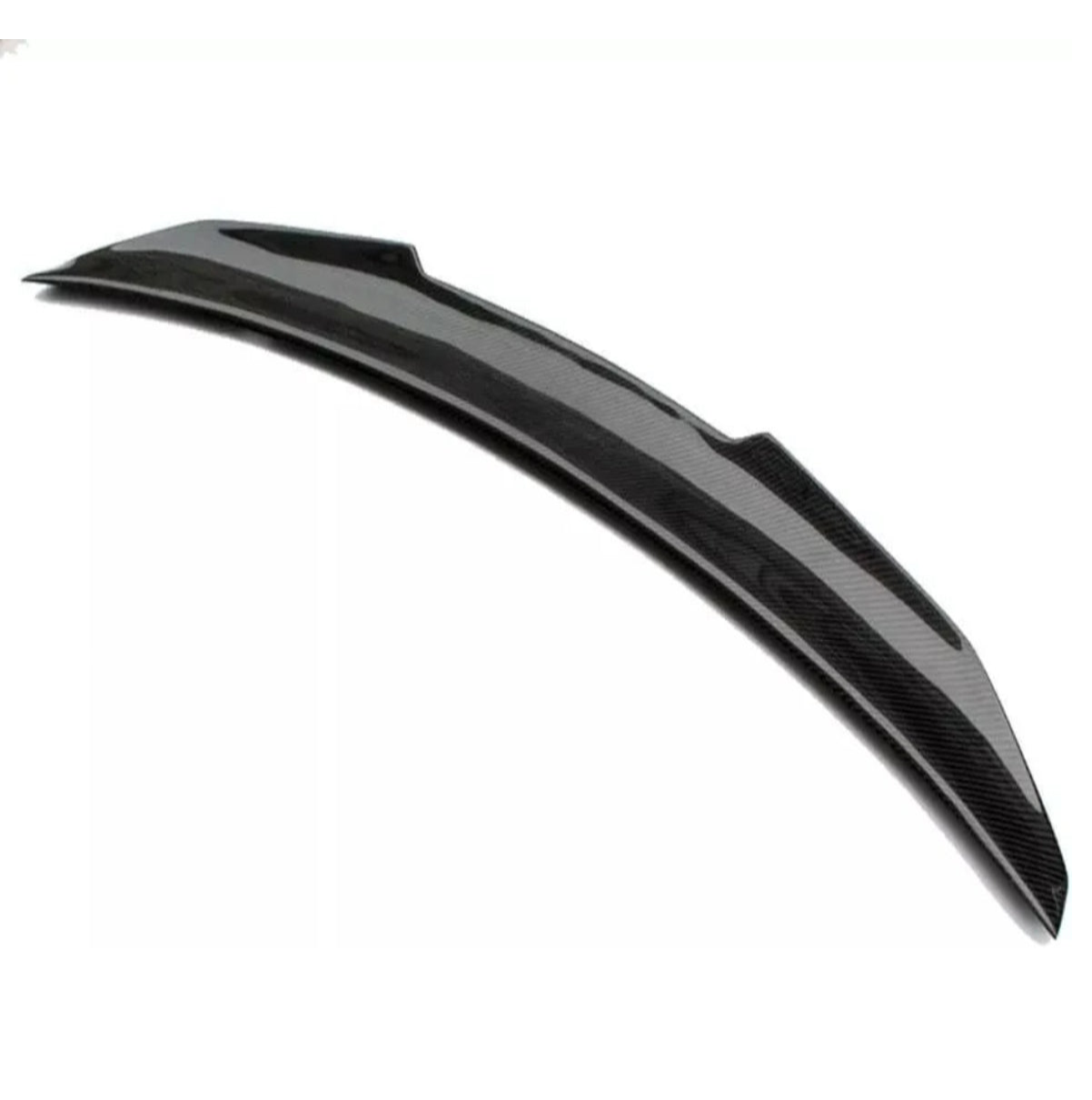 PSM style carbon fiber rear spoiler for Audi A4/S4 B8, front angle view