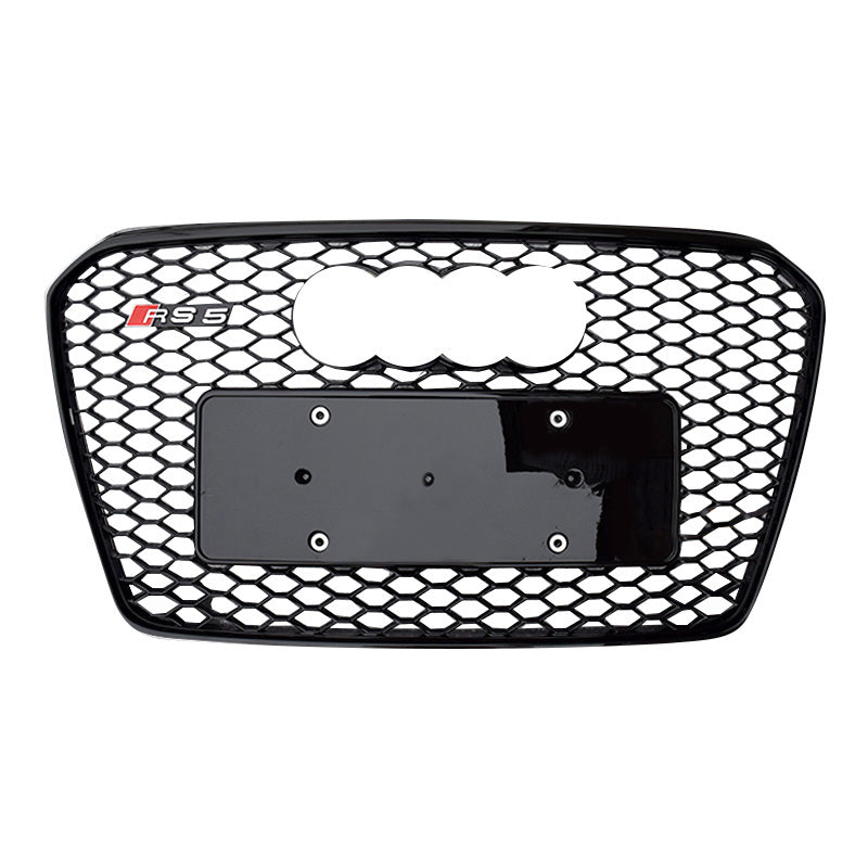 RS-style honeycomb grille in gloss black for Audi A5 S-Line/S5 B8.5 (2013-2016)