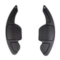 Black aluminium steering wheel shift paddle extension for Audi DSG models
